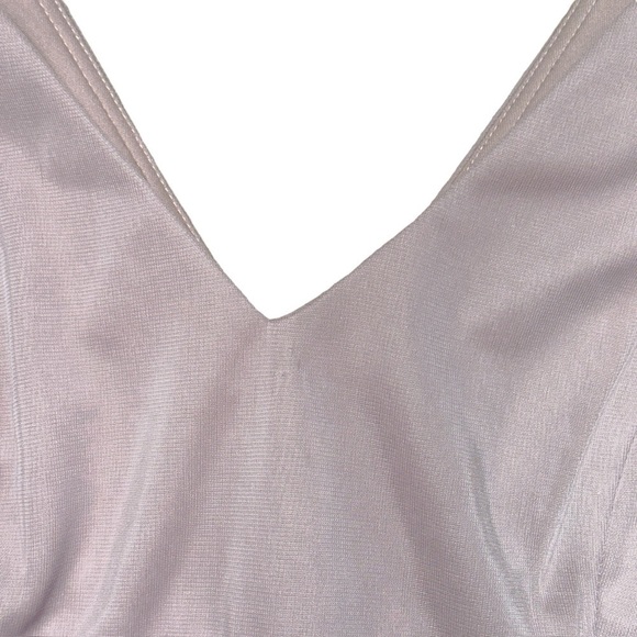 XScape Blush Lace Short Sleeve Embellished Formal Gown | U.S. Woman’s 10 - Picture 6 of 10